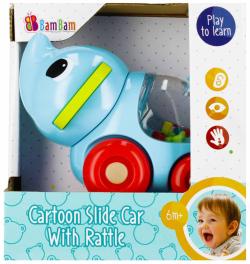 Bam Bam Baby slon na kolečkách chrastítko pro miminko
