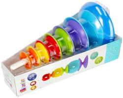 Bam Bam Baby Věž vzdělávací navlékací pyramida 35cm pro miminko plast