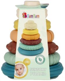 Bam Bam Baby vzdělávací pyramida senzorická věžička stavebnice pro miminko