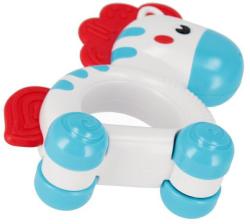 Bam Bam Baby Zebra na kolečkách 10cm chrastítko a kousátko pro miminko