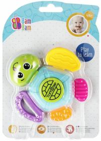Bam Bam Baby Želva 12cm chrastítko a kousátko pro miminko plast