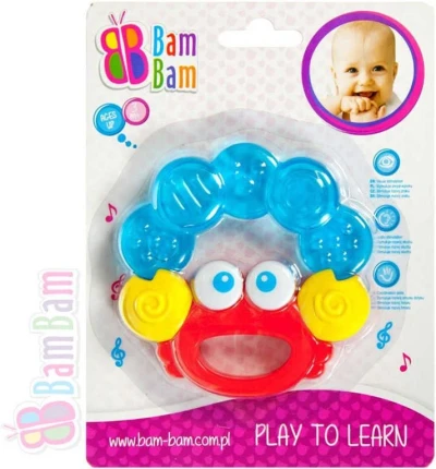 Bam Bam Kousátko plastové KRAB pro miminko Bam Bam Kousátko plastové KRAB pro miminko