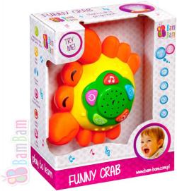 Bam Bam Krab dětský baby projektor s ukolébavkou hvězdná obloha Zvuk Bam Bam Krab dětský baby projektor s ukolébavkou hvězdná obloha Zvuk