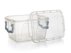 BANQUET Box úložný GEMA 0,8l, 16x11x8,5cm, víko, klip, PH TYRK/TRA