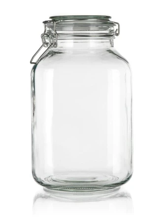Banquet Dóza hermetická hranatá 3000ml skl. s patentním uzávěrem Banquet Dóza hermetická hranatá 3000ml skl. s patentním uzávěrem