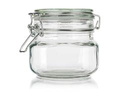 Banquet Dóza hermetická hranatá 500ml skl. s patentním uzávěrem Banquet Dóza hermetická hranatá 500ml skl. s patentním uzávěrem
