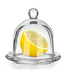 BANQUET Dóza na citron 9,5cm LIMON skleněná