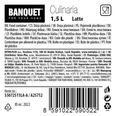 Banquet Dóza na sypké potr.1,5l PH otváracie viečko LATTE