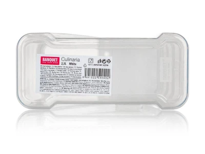 Banquet Dóza na sypké potr.2,5l PH otváracie viečko BIEL