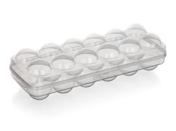 Dóza na vejce 12ks, 27cm s klick uzávěrem PH TRA