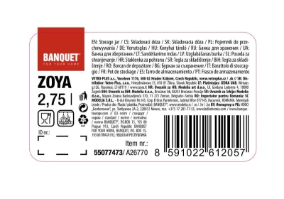 Banquet Dóza s uchem 2,75l ZOYA PH