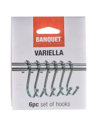 BANQUET Háček k závěsné tyči Cr VARIELLA (6ks)