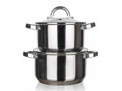 BANQUET Hrnec 16cm,20cm,nerez se skl.poklicí sada 2díl.