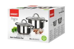 BANQUET Hrnec 16cm,20cm,nerez se skl.poklicí sada 2díl.