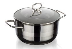 Banquet Hrnec 26cm se skl.poklicí 6,5l nerez MATTE NEW LINE indukce Banquet Hrnec 26cm se skl.poklicí 6,5l nerez MATTE NEW LINE indukce