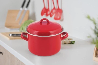 BANQUET Hrnec + poklice pr.20cm 3,40l MILTON ČRV