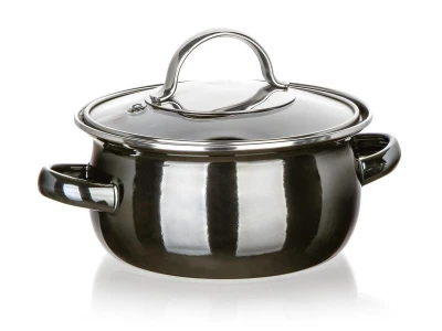 BANQUET Hrnec + skl.poklice pr.14cm 0,71l METALLIC Black BANQUET Hrnec + skl.poklice pr.14cm 0,71l METALLIC Black