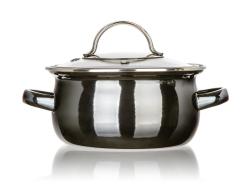 BANQUET Hrnec + skl.poklice pr.14cm 0,71l METALLIC Black