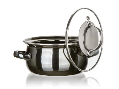 BANQUET Hrnec + skl.poklice pr.14cm 0,71l METALLIC Black