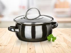 BANQUET Hrnec + skl.poklice pr.14cm 0,71l METALLIC Black