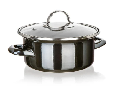 BANQUET Hrnec + skl.poklice pr.18cm 1,31l METALLIC Black