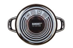 BANQUET Hrnec + skl.poklice pr.18cm 1,31l METALLIC Black