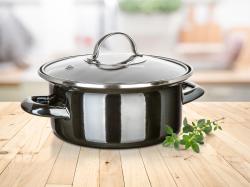 BANQUET Hrnec + skl.poklice pr.18cm 1,31l METALLIC Black