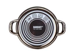 BANQUET Hrnec + skl.poklice pr.20cm 2l METALLIC Black