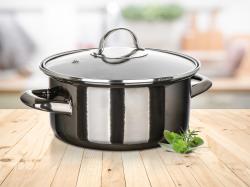 BANQUET Hrnec + skl.poklice pr.20cm 2l METALLIC Black