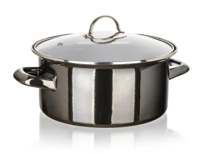 BANQUET Hrnec + skl.poklice pr.22cm 3,7l METALLIC Black BANQUET Hrnec + skl.poklice pr.22cm 3,7l METALLIC Black
