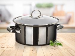 BANQUET Hrnec + skl.poklice pr.22cm 3,7l METALLIC Black