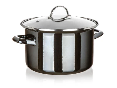 BANQUET Hrnec + skl.poklice pr.24cm 3,7l METALLIC Black BANQUET Hrnec + skl.poklice pr.24cm 3,7l METALLIC Black