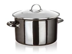 BANQUET Hrnec + skl.poklice pr.26cm 6l METALLIC Black