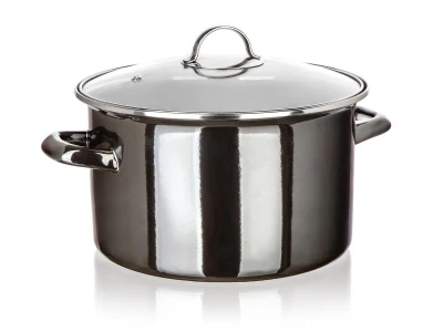 BANQUET Hrnec + skl.poklice pr.26cm 6l METALLIC Black BANQUET Hrnec + skl.poklice pr.26cm 6l METALLIC Black