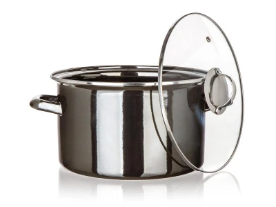 BANQUET Hrnec + skl.poklice pr.26cm 6l METALLIC Black