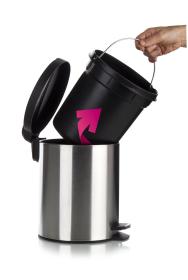 BANQUET Koš odpadkový nášlapný 12l SOLISTE NEW kul.nerez, s vložkou PH