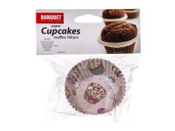 BANQUET Košíček cukrářský 8,7x4cm (100ks) MUFFINS mix