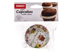 BANQUET Košíček cukrářský 8,7x4cm (100ks) MUFFINS mix