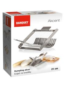 BANQUET Kráječ knedlíků AKCENT 21cm nerez