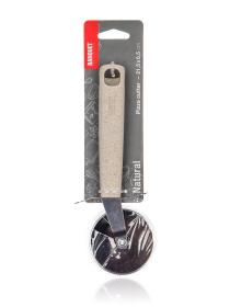 Kráječ na pizzu/těsto 21,5x6,5cm NATURAL nerez/PP