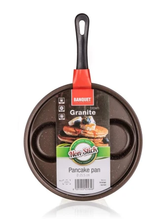 BANQUET Lívanečník 24cm, 4 lívance nepřiln. povrch GRANITE Brown