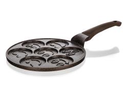 BANQUET Lívanečník GRANITE BROWN Smile 26cm, 7 lívanců, nepřilnavý povrch