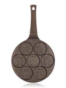 BANQUET Lívanečník GRANITE BROWN Smile 26cm, 7 lívanců, nepřilnavý povrch