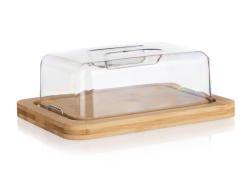 BANQUET Máslenka BRILLANTE 20x15x7,5cm akryl/dřev.bambus