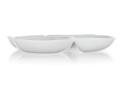 BANQUET Miska dělená 26,5x26,5cm porcelán BIANCA