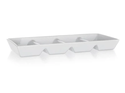 BANQUET Miska dělená 33,7x13,7cm porcelán BIANCA
