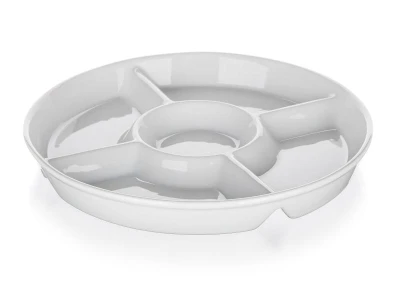BANQUET Miska dělená pr.30cm porcelán BIANCA