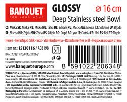 BANQUET Miska pr.16cm GLOSSY nerez