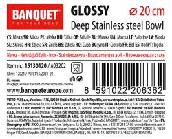 BANQUET Miska pr.20cm GLOSSY nerez