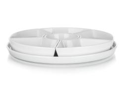BANQUET Miska sada 7díl.(6xmiska,1xtác) pr.28cm BIANCA porcelán BÍ